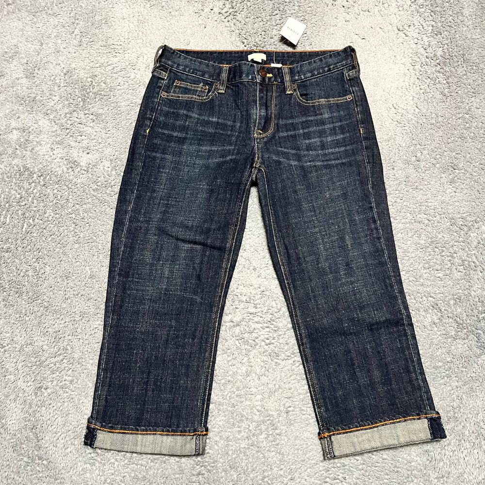 J Crew Jeans Womens 26 (29x19) Matchstick Straight Capri Mid Rise